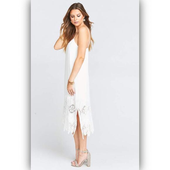 NWT Show Me Your Mumu SMYM Sun Slip Dress Crochet Lace Hem Beach Wedding Boho Sm - Picture 4 of 5